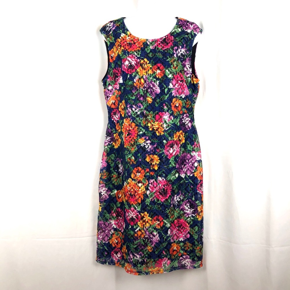 Worthington lace overlay sleeveless dress 12